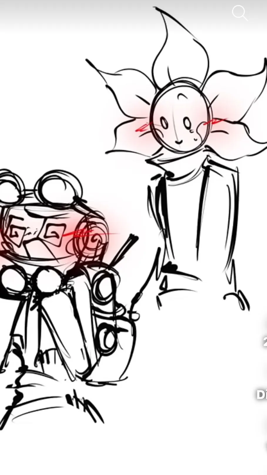 ai character: Flowershell background