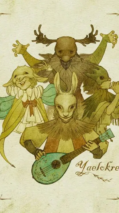 ai character: harpy hare sing!  background