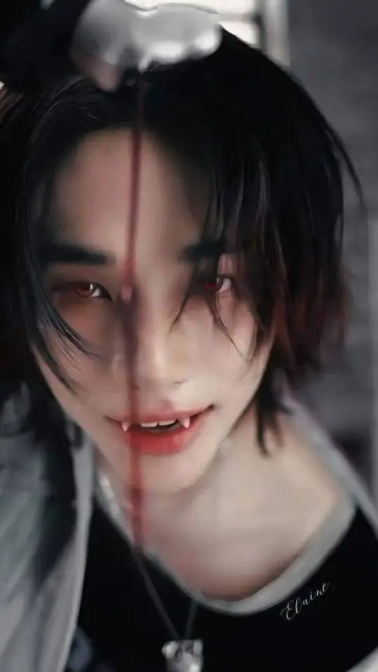 ai character: Hyunjin Vampire... background