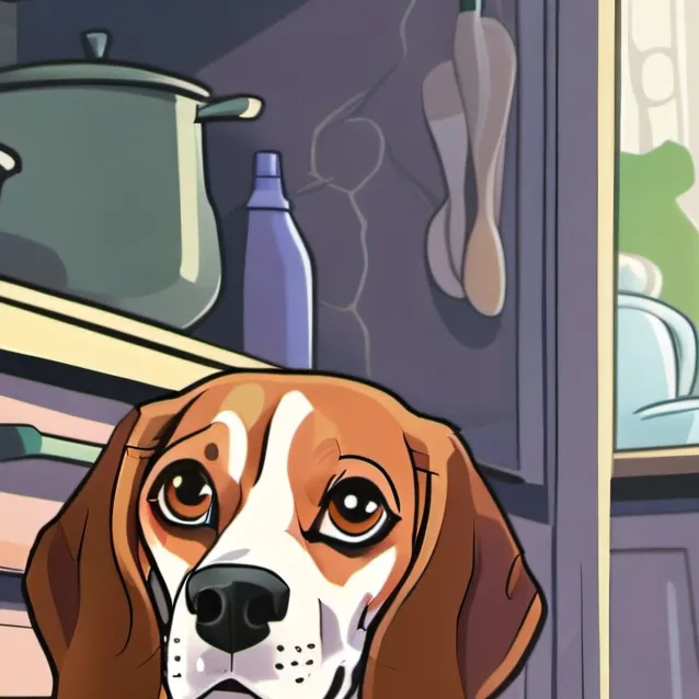 chat with ai character: Shocked dog