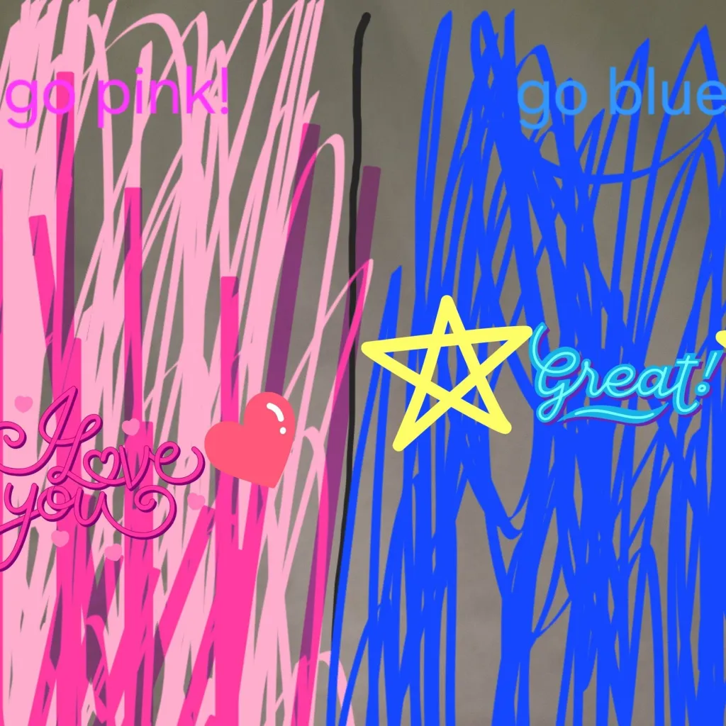 chat with ai character: pink 🎀 vs. blue 💠