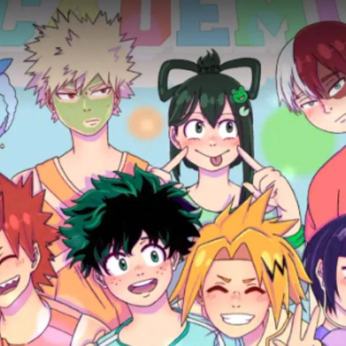 chat with ai character: mha plage partie 2