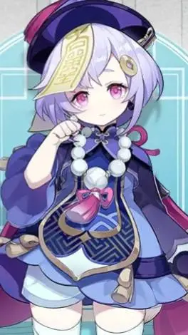 ai character: 《原神》七七 background