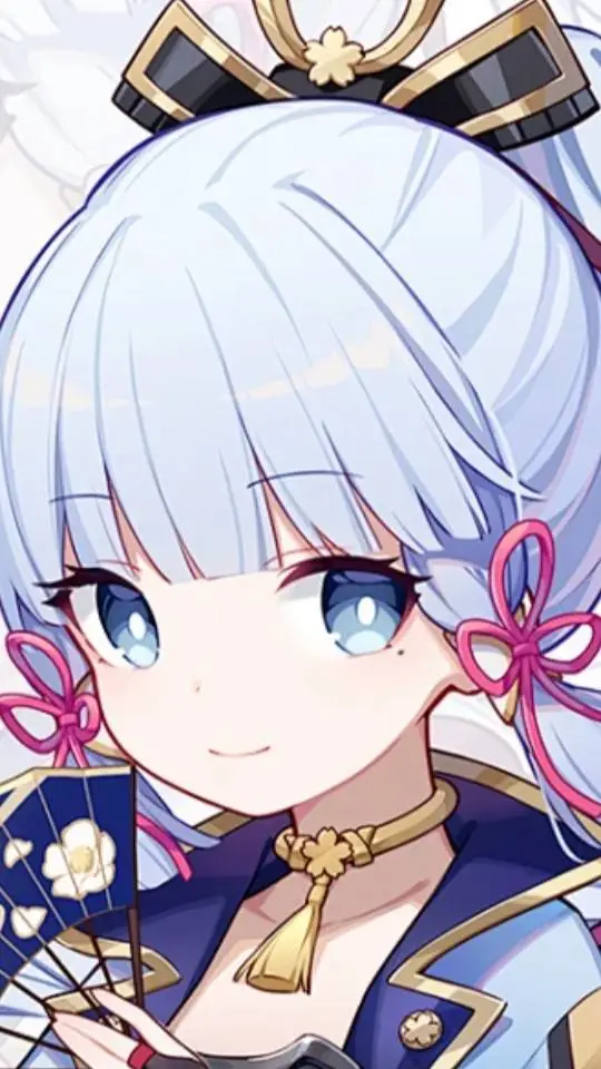 ai character: 《原神》神里绫华 background