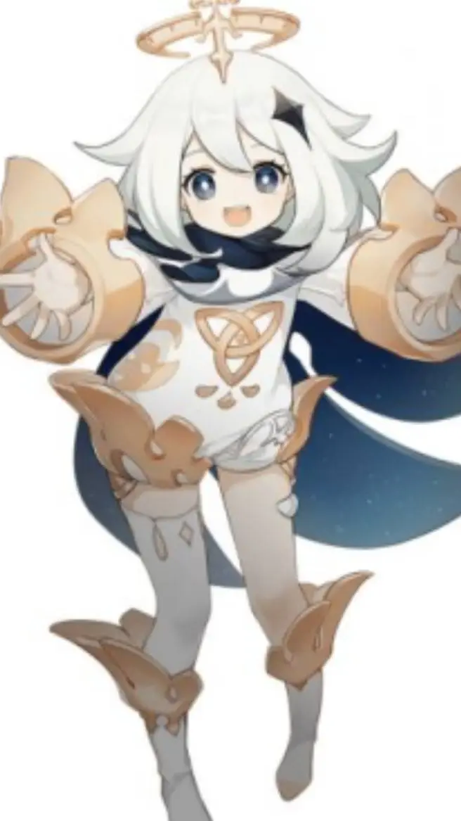 ai character: 《原神》派蒙 background