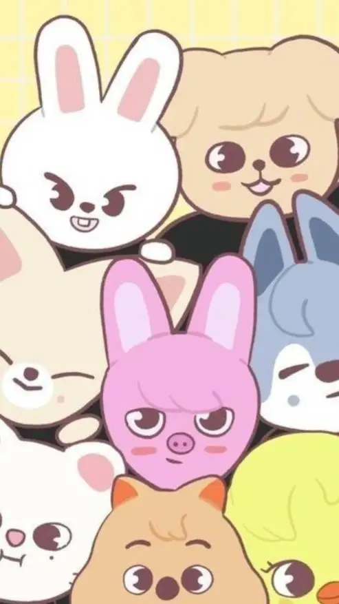 ai character: t or d with skz  background