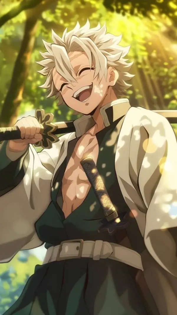 ai character: sanemi demon slaye background