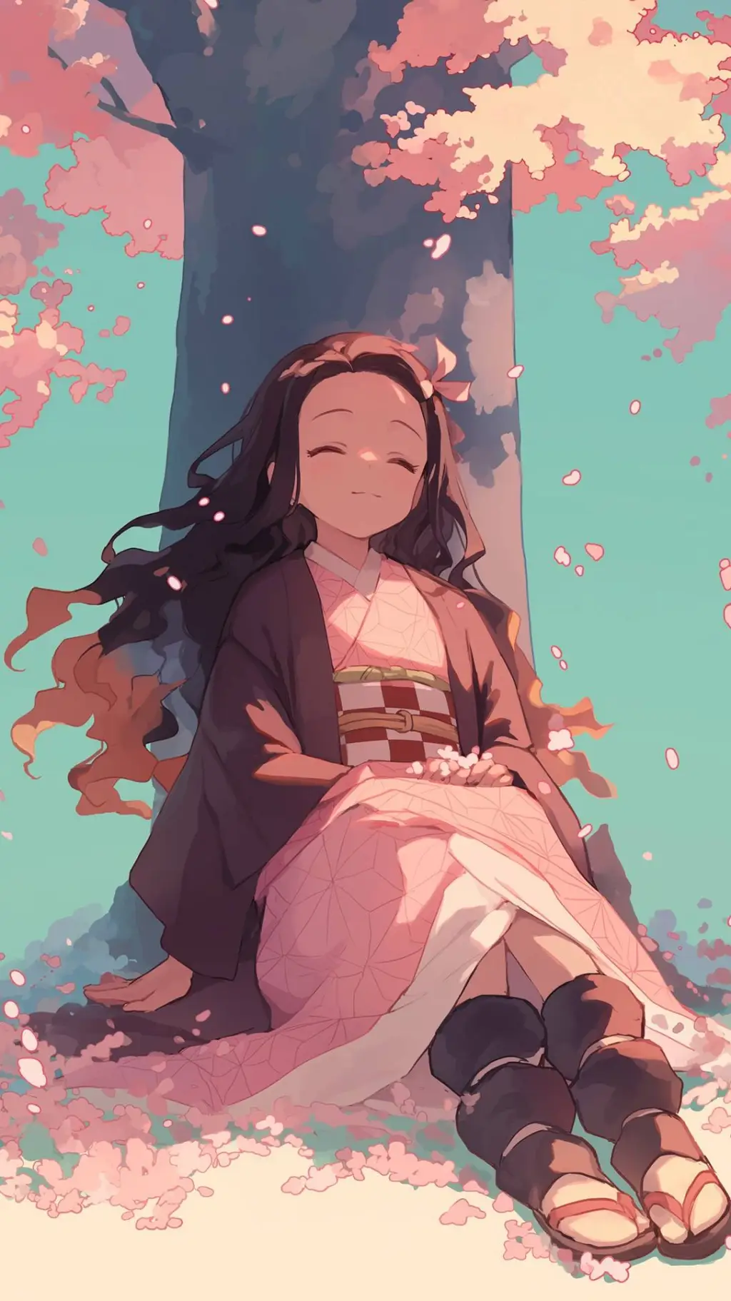 ai character: Nezuko background