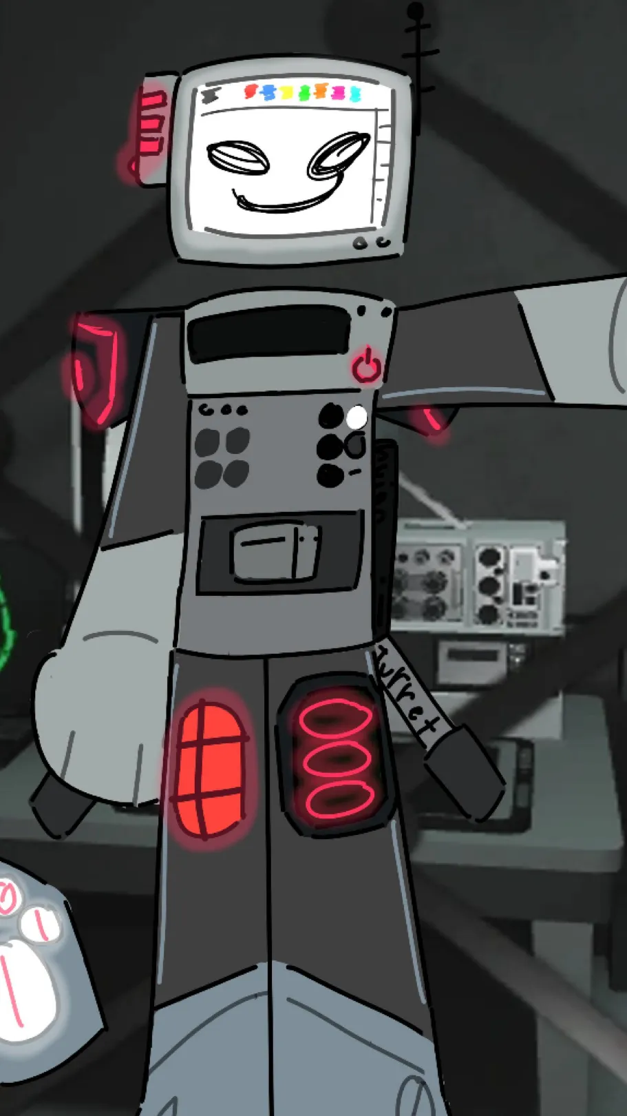 ai character: 《PAINTER》  background