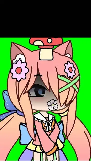 ai character: weirdcore girl☆ background