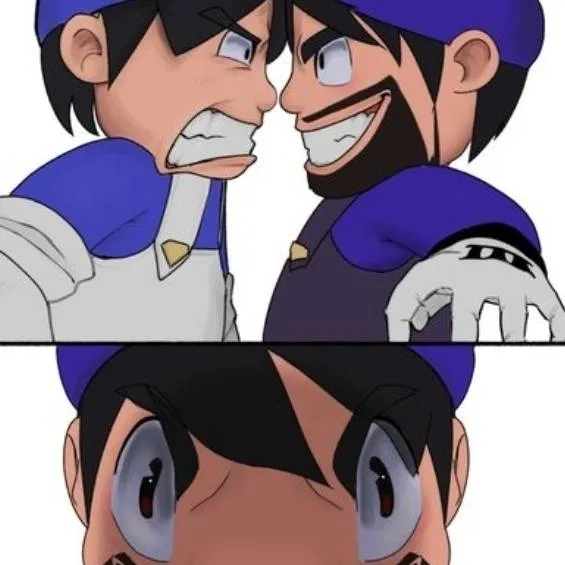 chat with ai character: smg4 smg3, fight