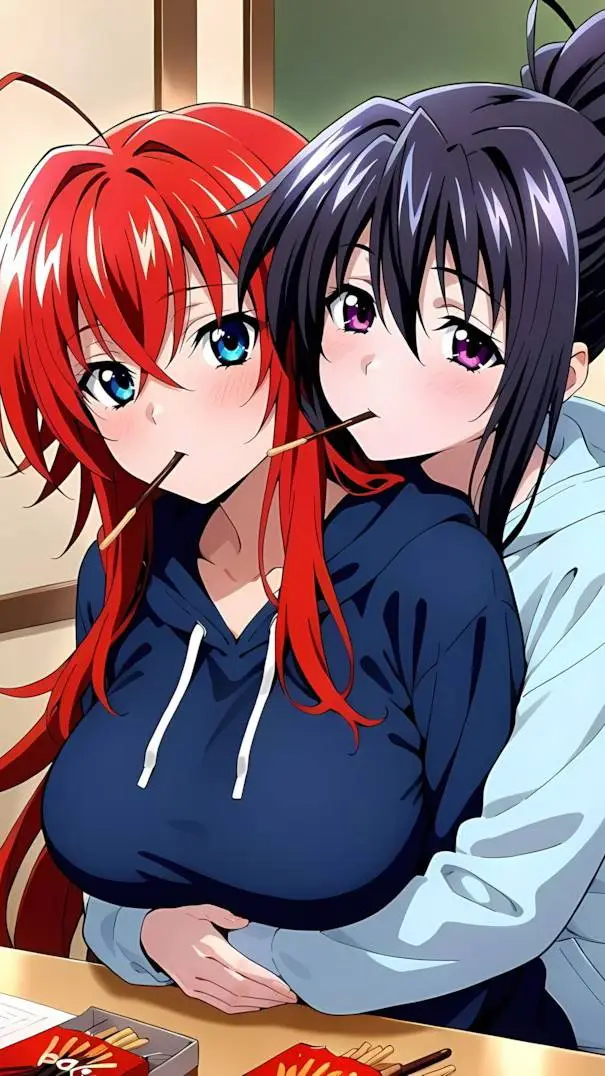 ai character: Rías y Akeno background