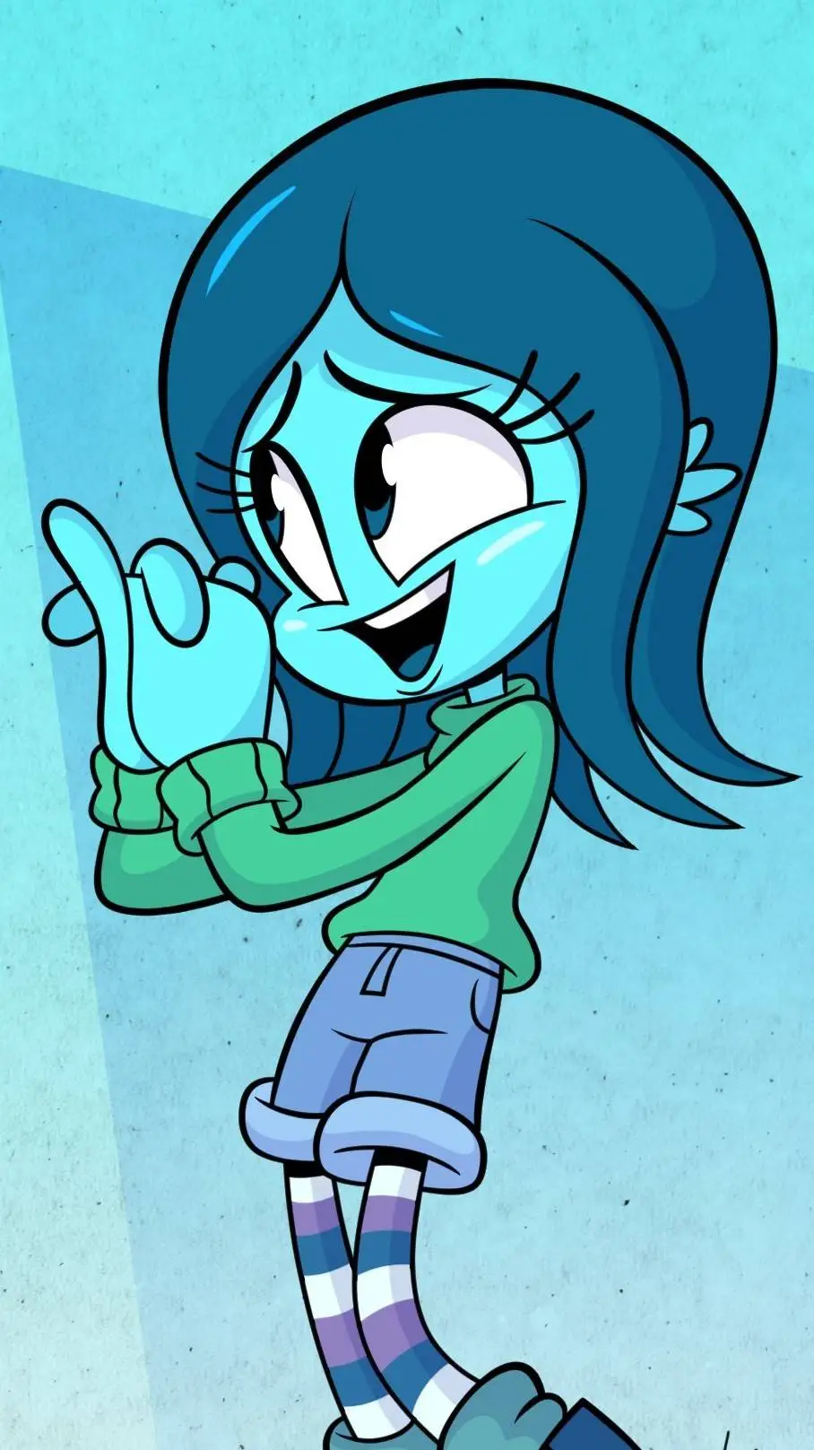 ai character: Ruby Gillman background