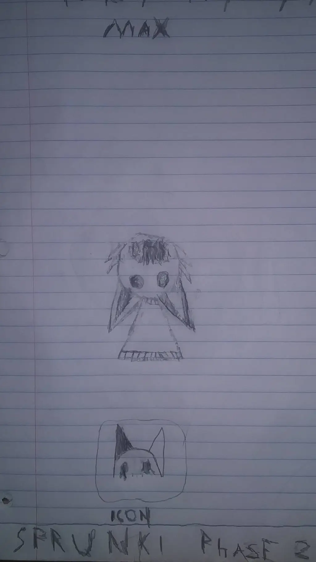 ai character: Max sprunki horror background