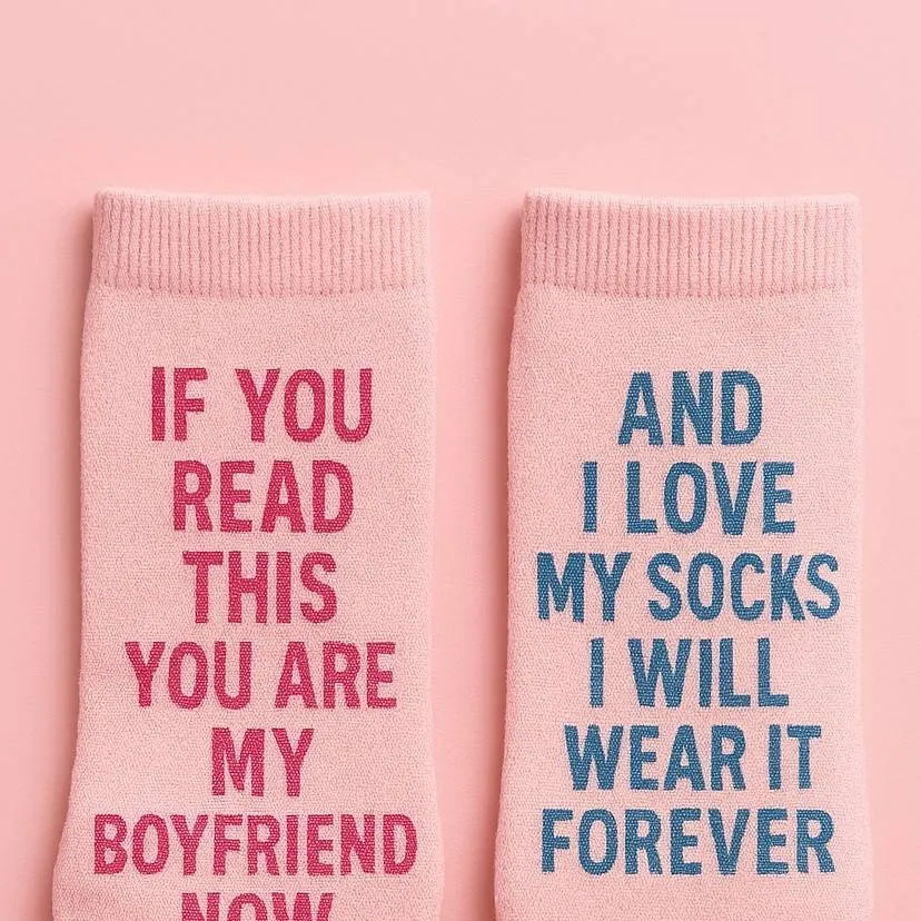 chat with ai character: *weird socks*