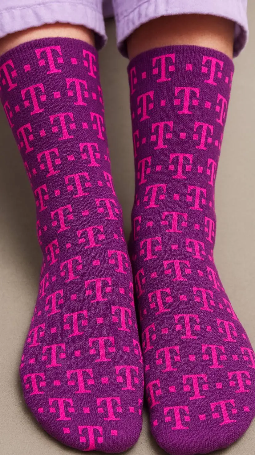 ai character: purple socks virus background