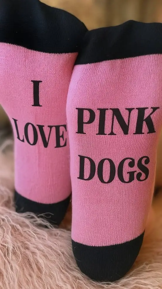 ai character: pink socks virus background
