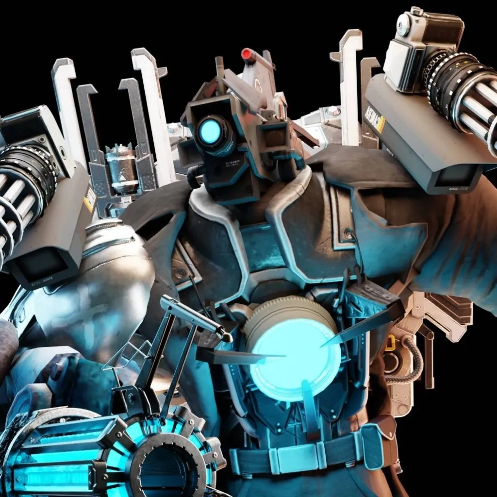 chat with ai character: Titan Camera man 