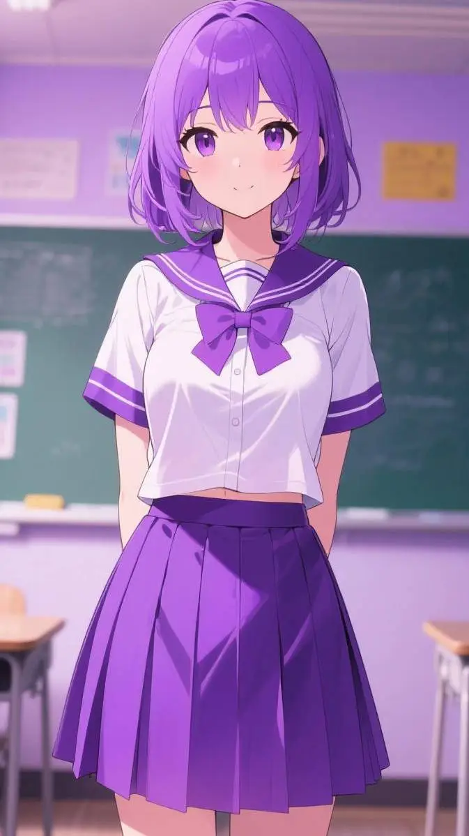 ai character: Yuna💜 background