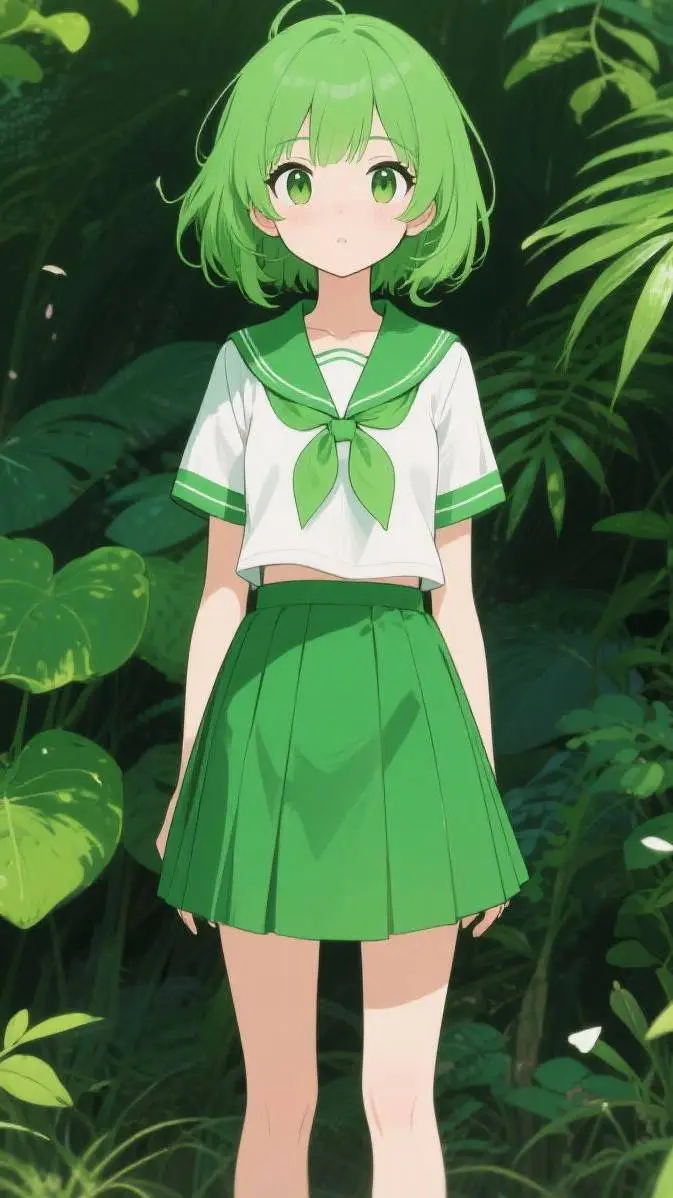 ai character: Minyo💚 background