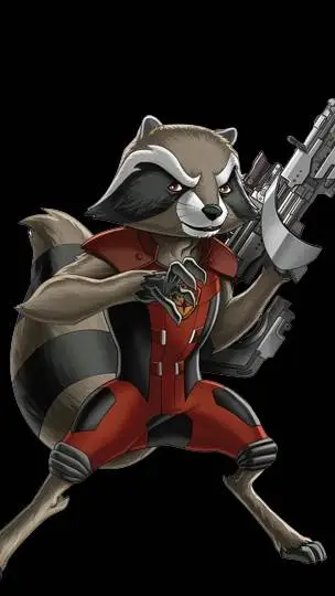 ai character: Rocket Raccoon background