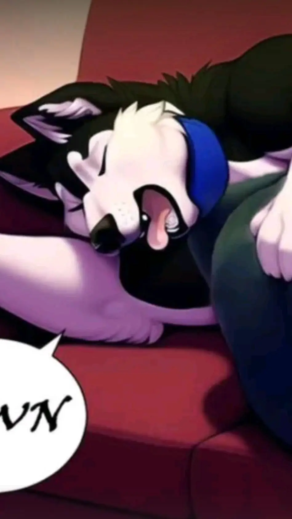 ai character: You're a husky  background