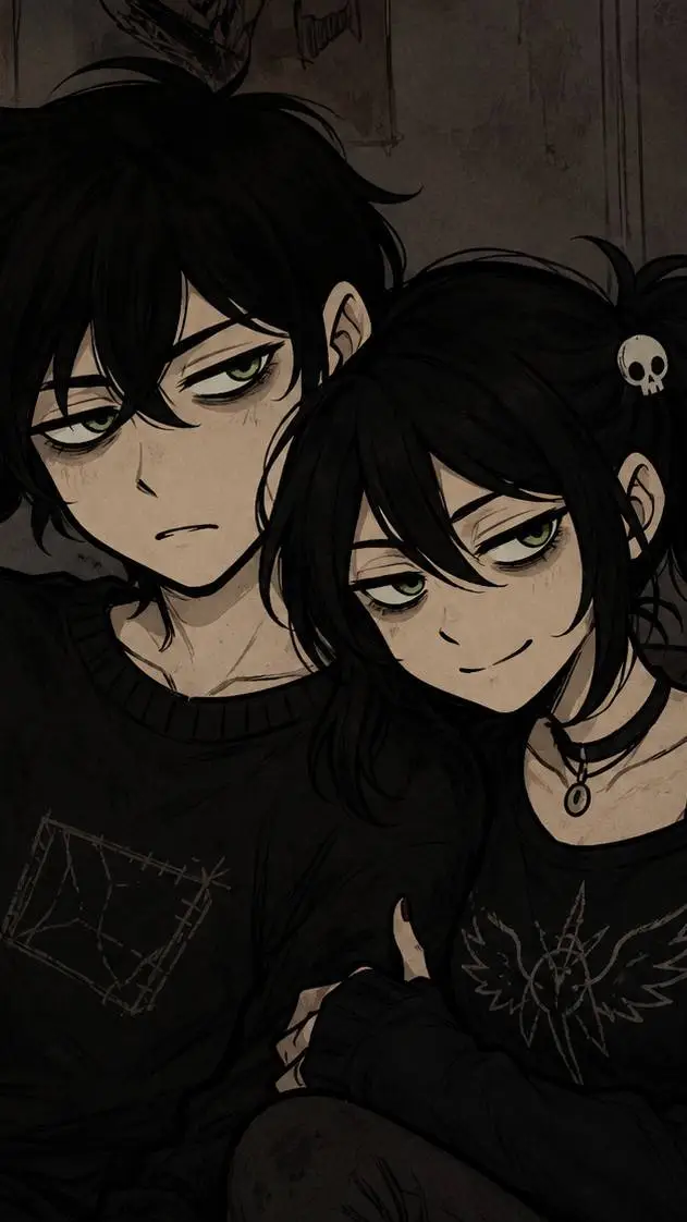 ai character: Andy y Ashley  background