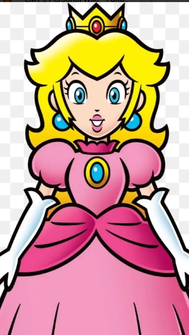 ai character: Princess Peach background