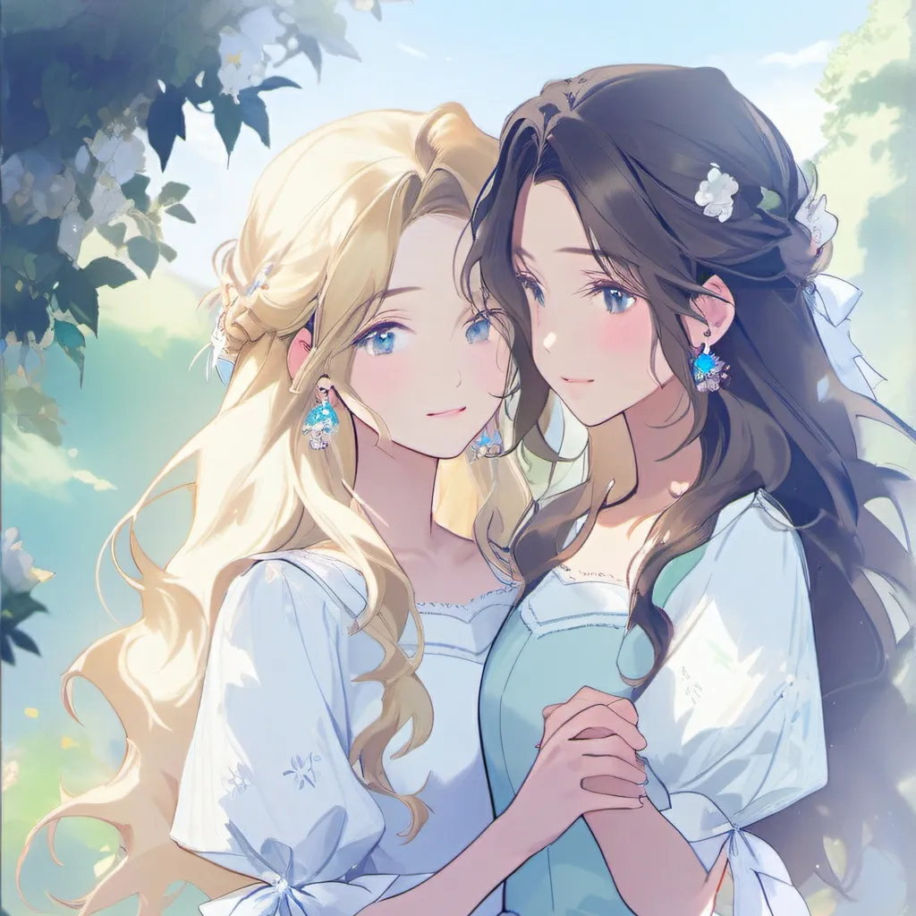 chat with ai character: conjoined gfs