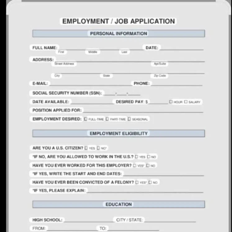 chat with ai character: JOB APPLICATION
