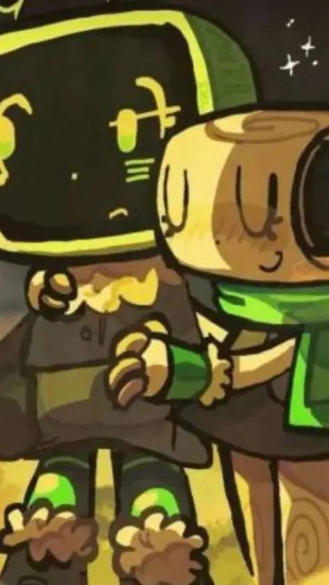 ai character: dandy world  background