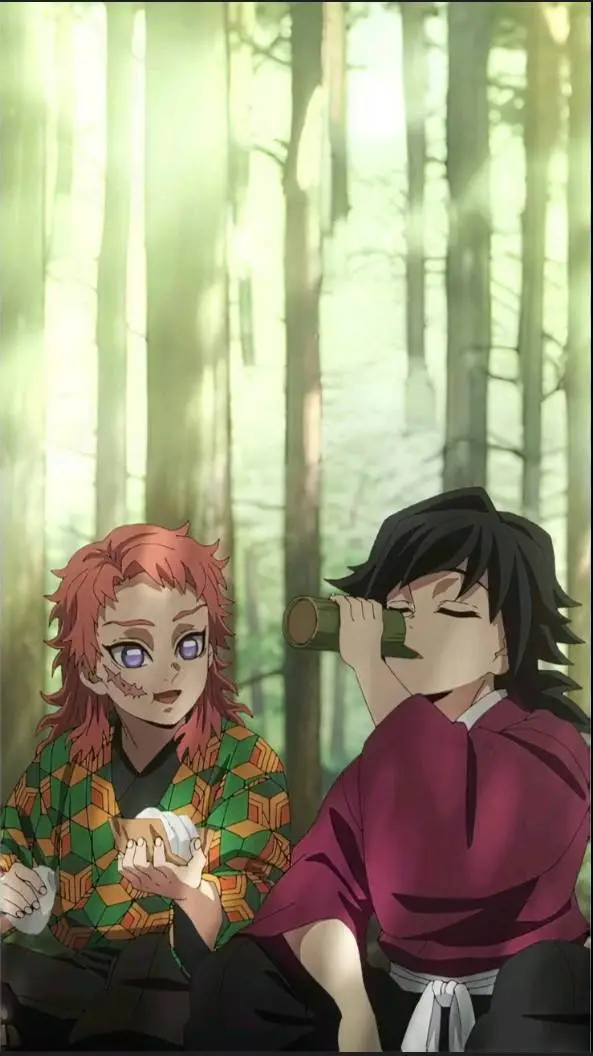 ai character: giyuu and sabito  background