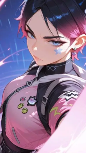 ai character: Clove Valorant background