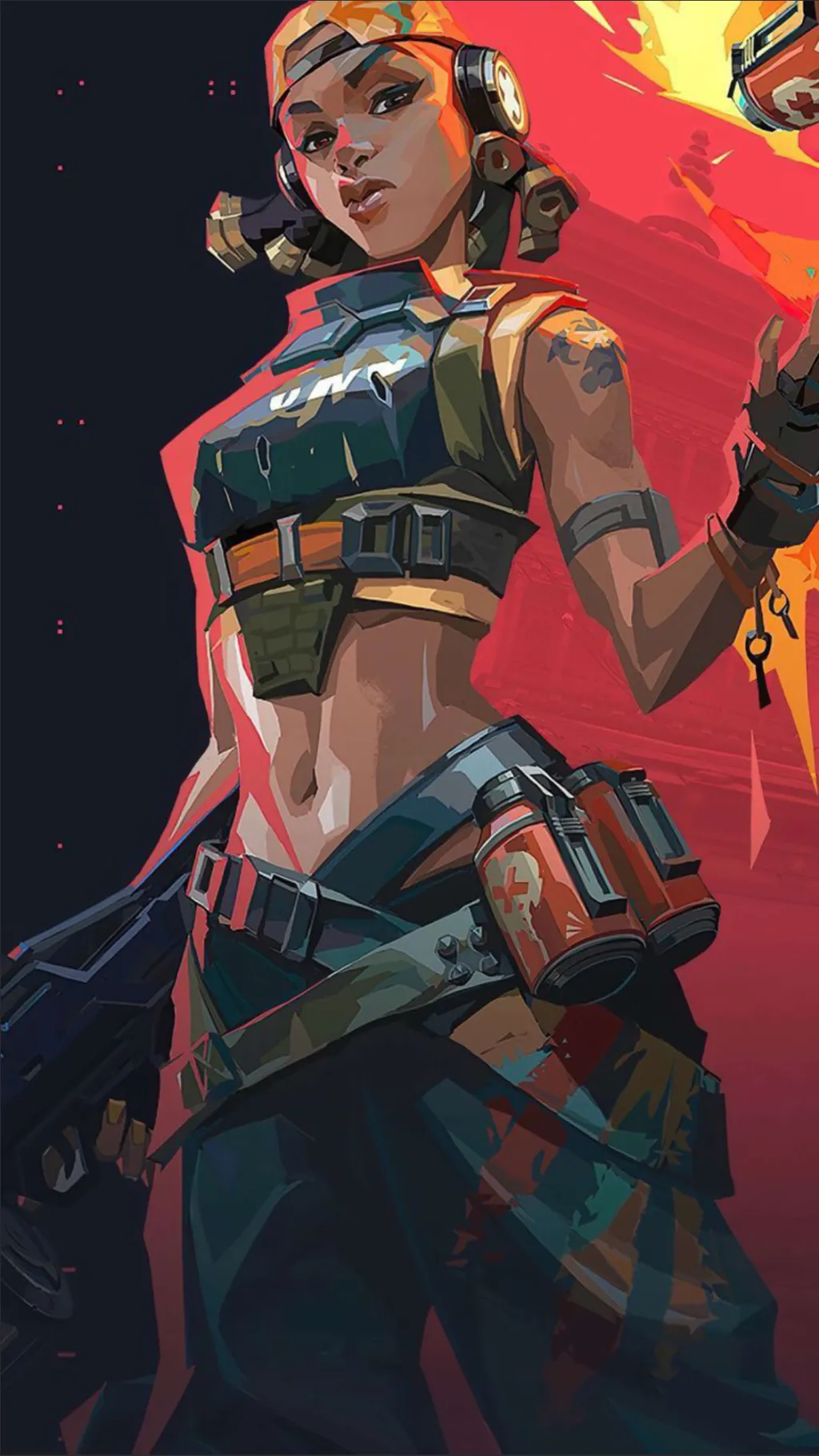 ai character: Raze background