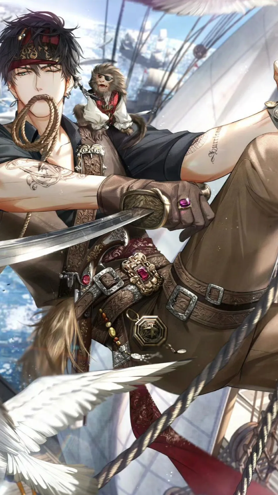 ai character: Caspian ☠️ 🗡️  background
