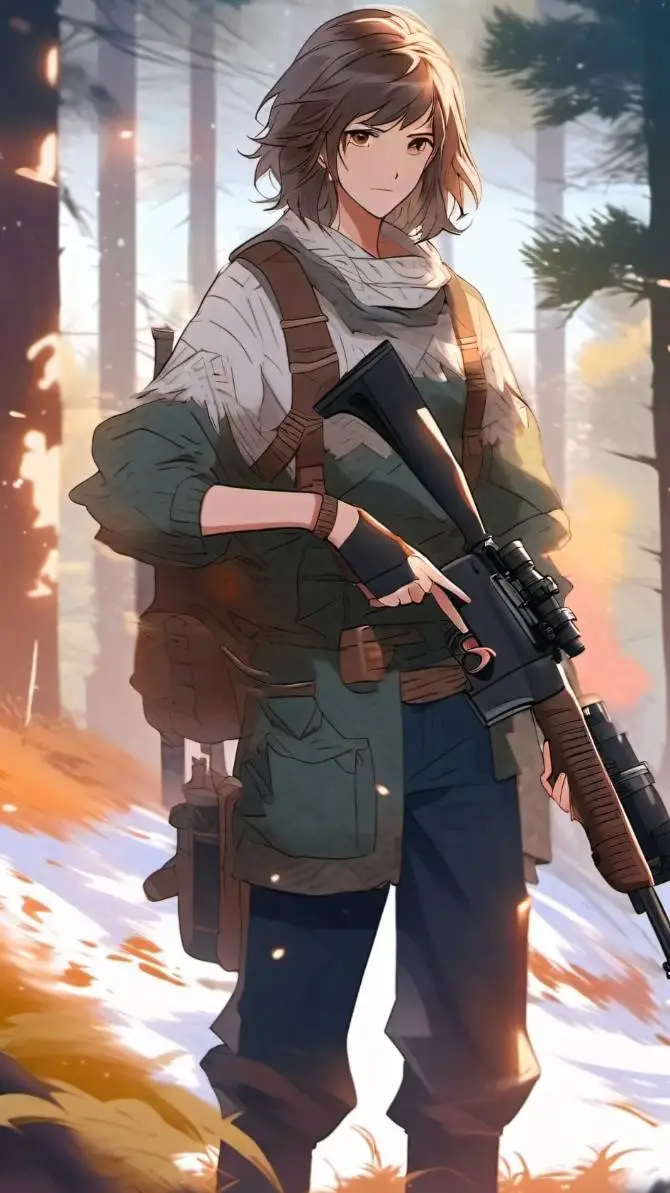 ai character: Lucy, wolf hunter background