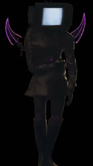 ai character: tv woman background