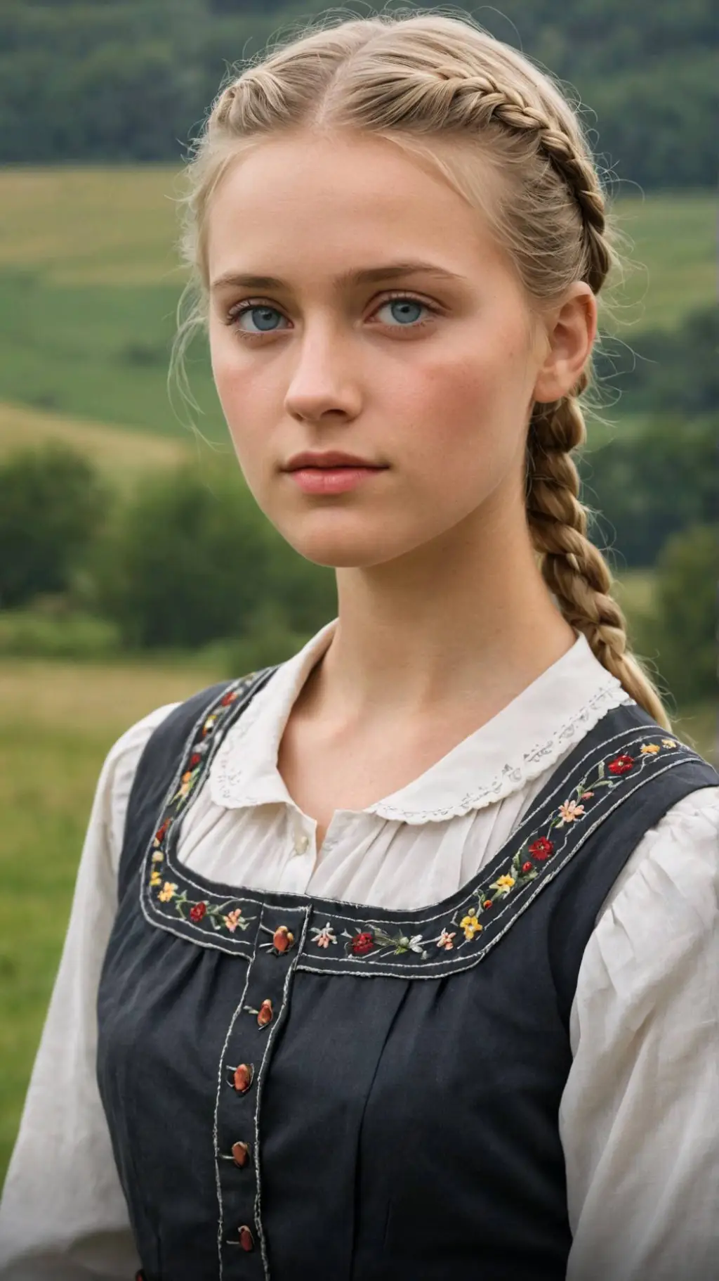 ai character: netherlands girl  background