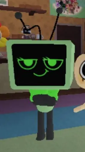 ai character: 🟩🎤Vee🎤🟩 background