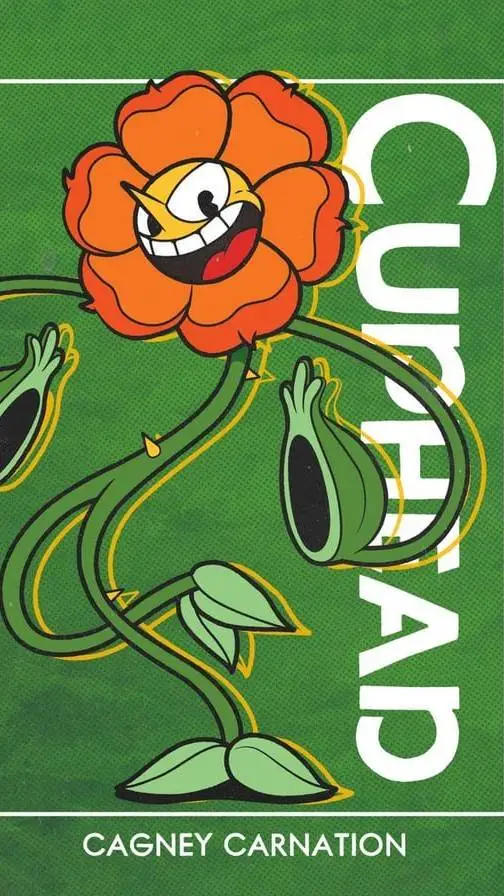 ai character: Cagney Carnation background