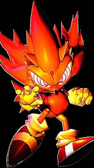 ai character: Fleetway S. Sonic background