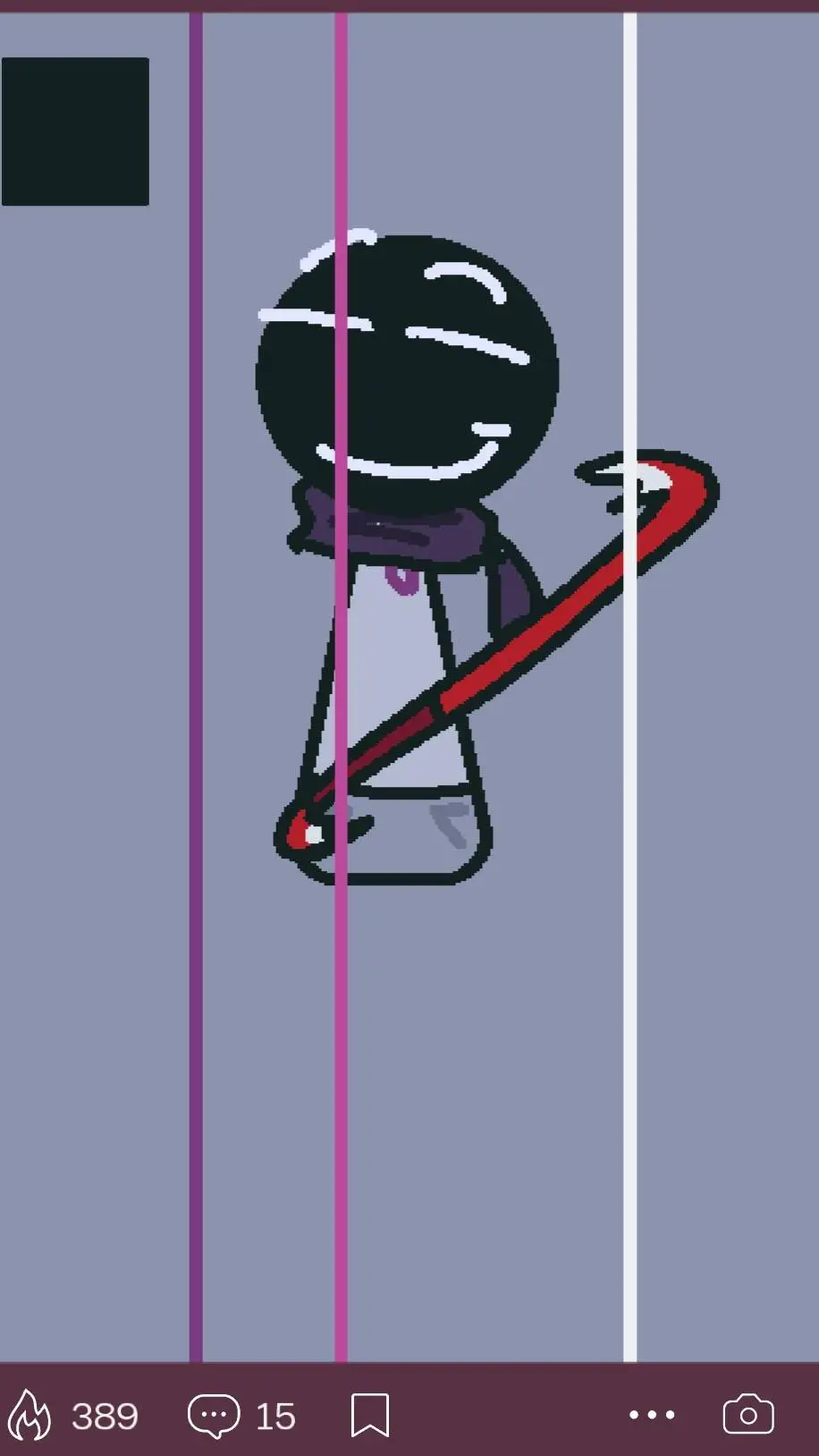 ai character: nose👀 background
