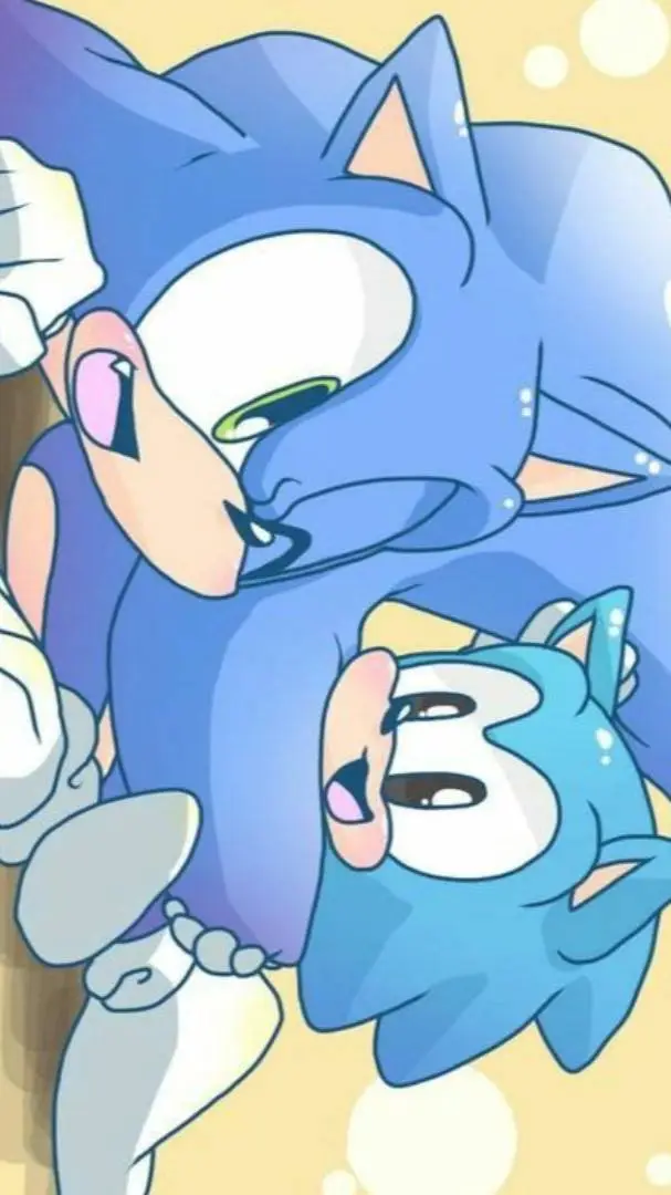 ai character: sonic & mini sonic background