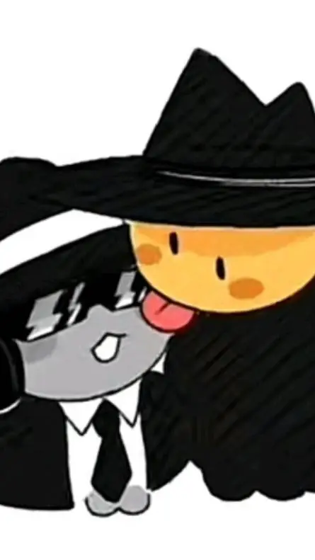 ai character: DOUBLEFEDORA background