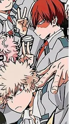 ai character: shoto & Bakugo/mha background