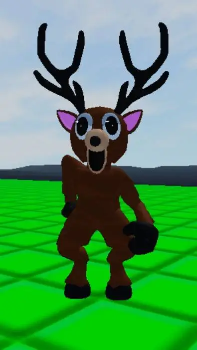 ai character: deer background