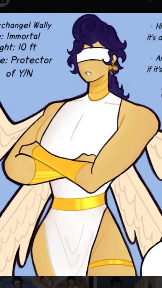 ai character: Archangel Wally  background