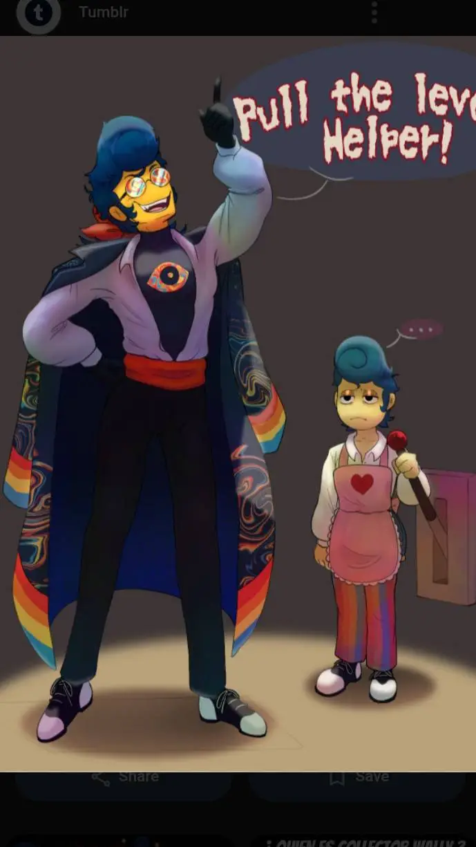 ai character: collector wally background