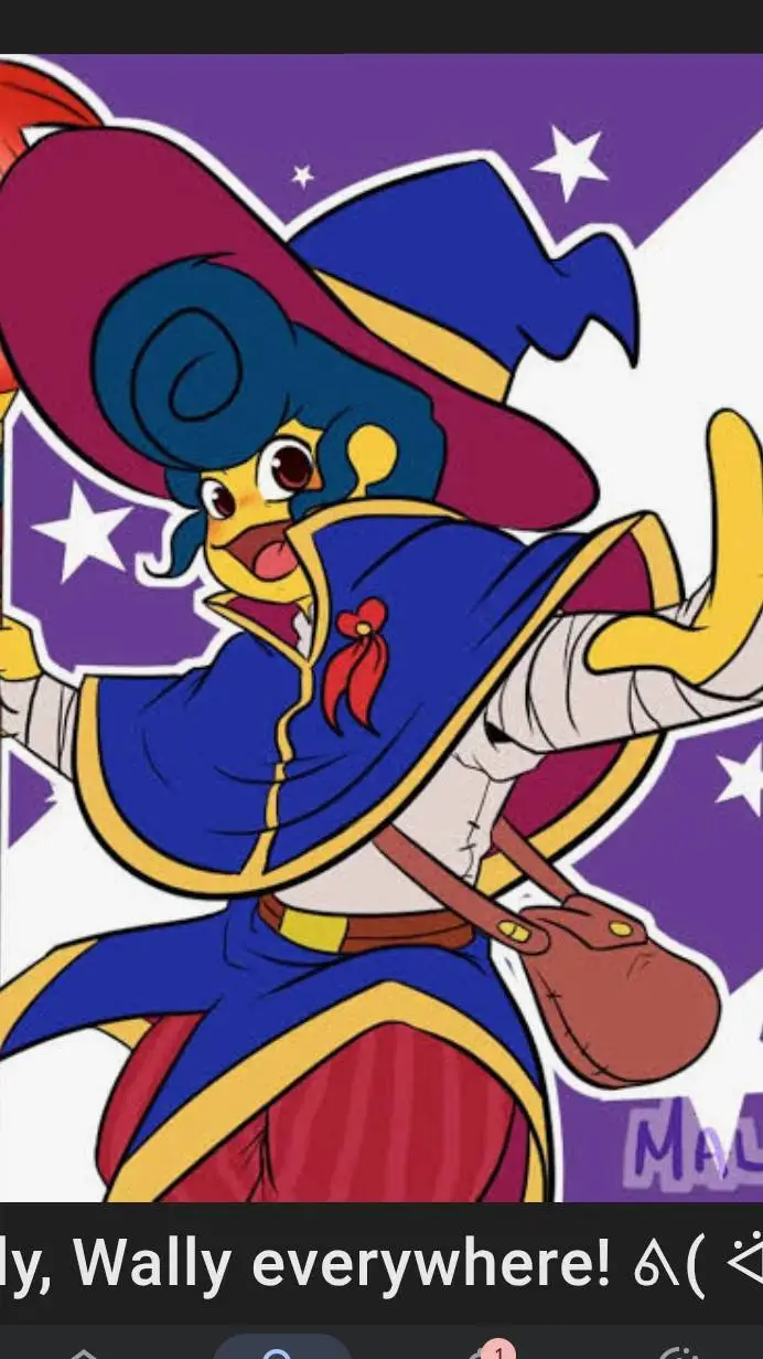 ai character: Wizard Wally  background