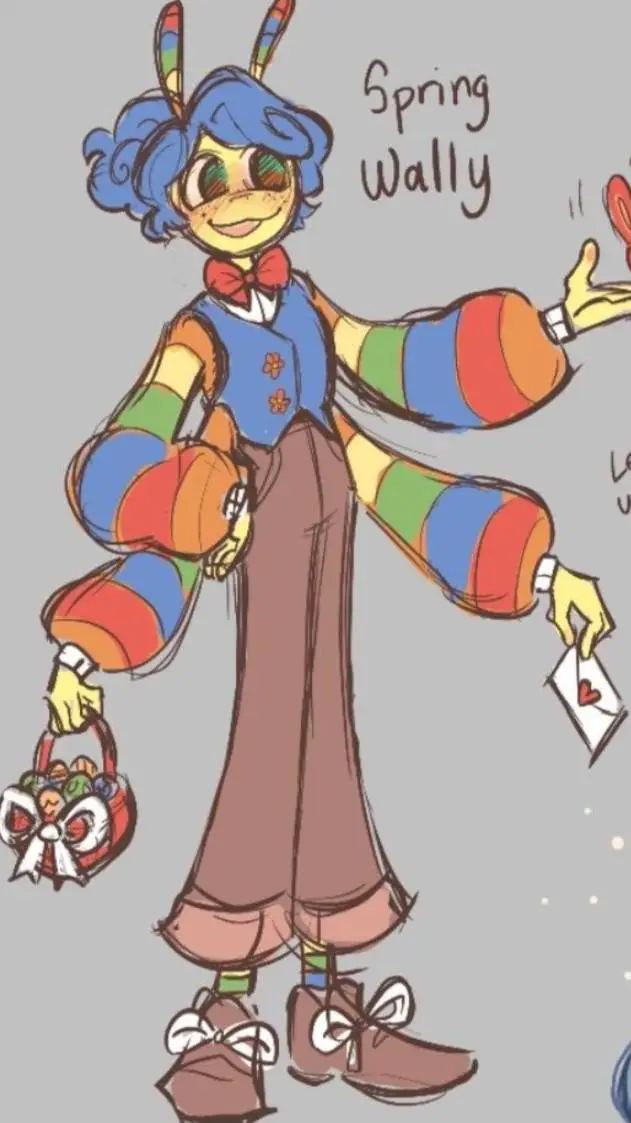 ai character: Spring Wally background